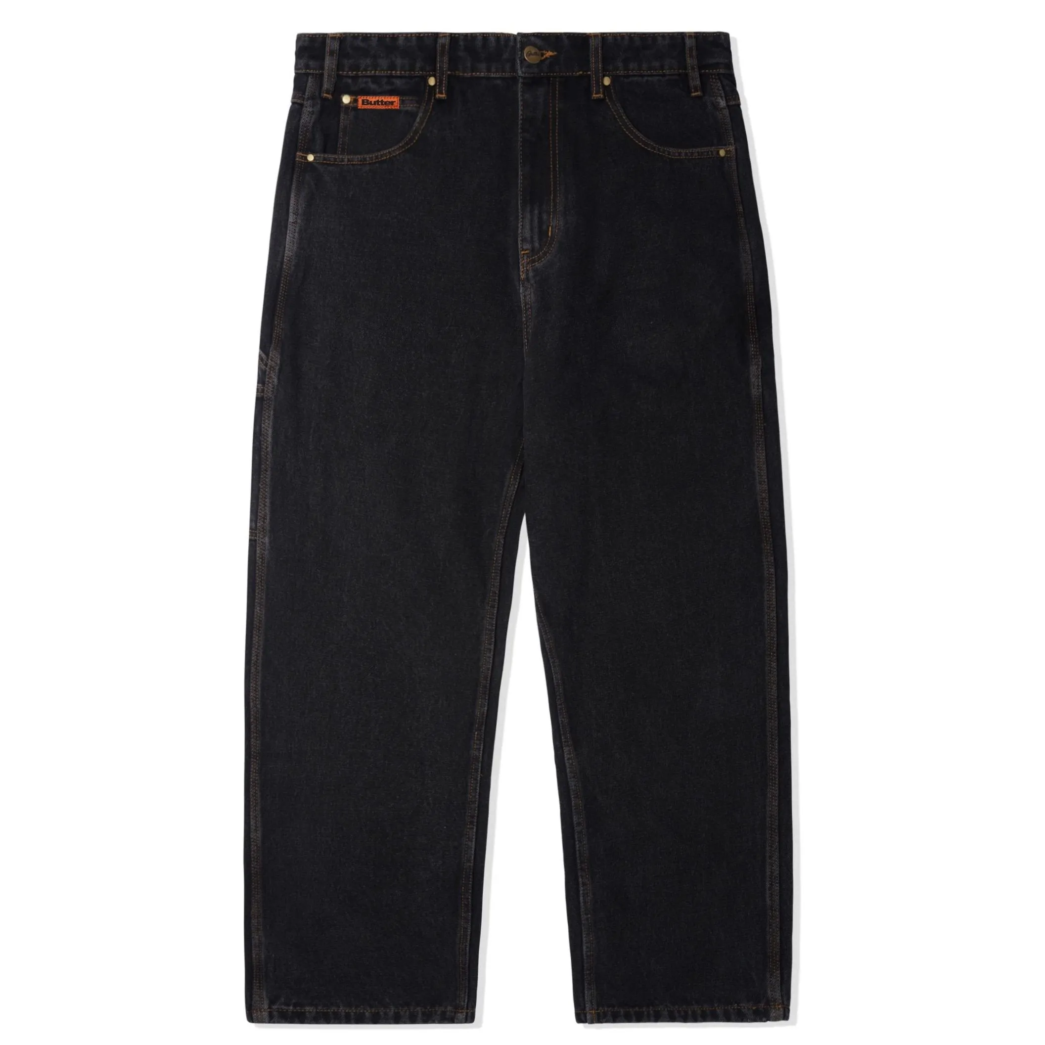 Butter Goods Relaxed Denim Jeans Core Q324 Washed Black