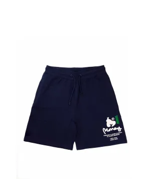 COPYRIGHT STENCIL SHORTS - NAVY