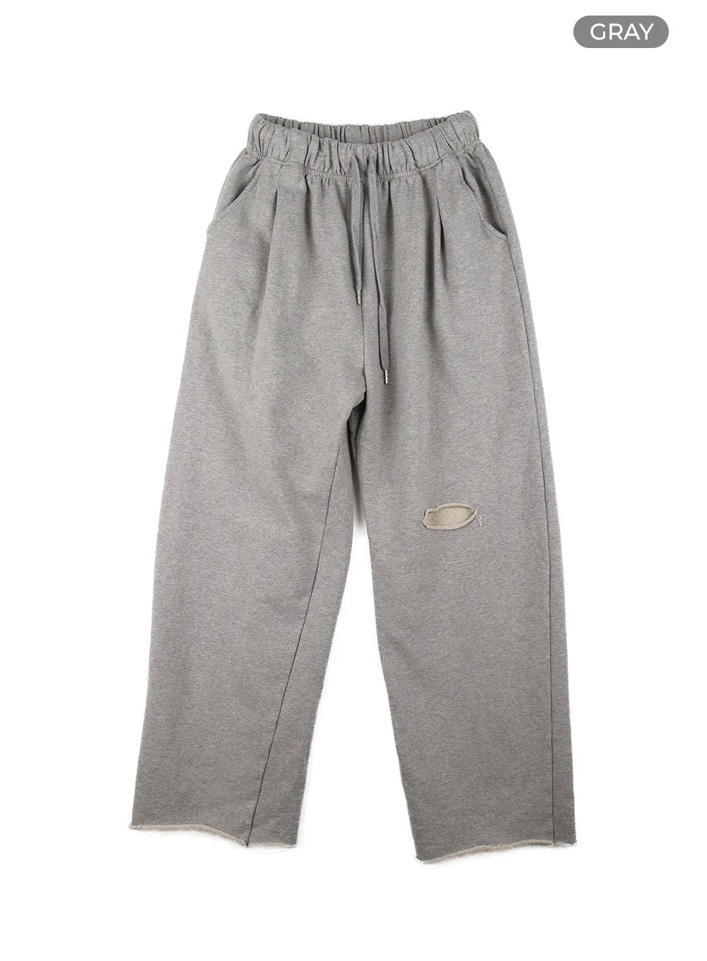 Cut Out Design Sweatpants CF426