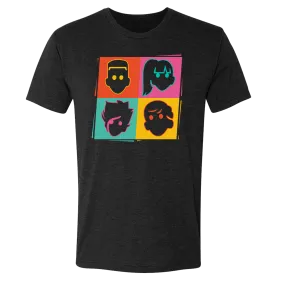 Stylish Grounded Faces Graphic T-Shirt