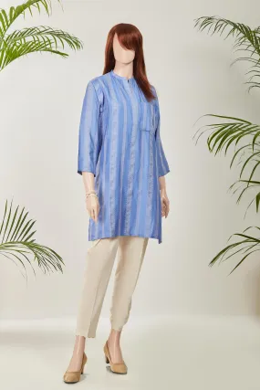 Jacquard Cotton Stitched Shirt