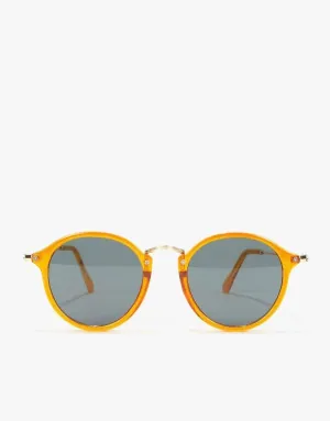 Route One Oversize Round Sunglasses - Yellow