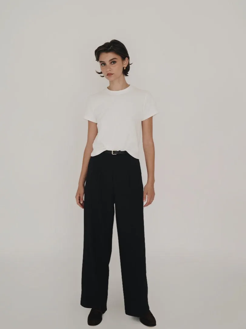 White Cropped T-Shirt